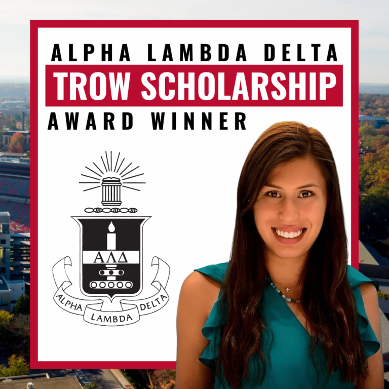 Alpha Lambda Delta - Stemler Scholarship Award Winner.