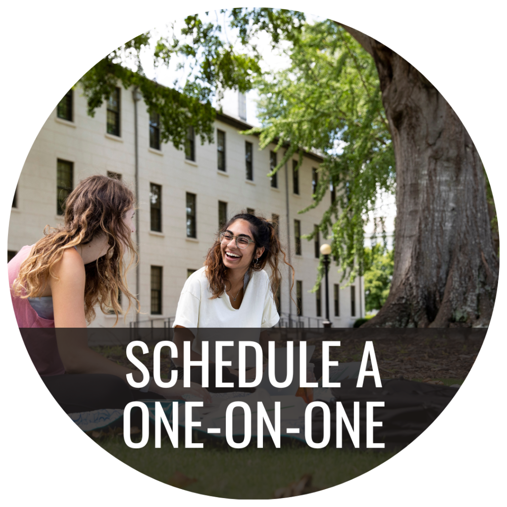 Click this button to go to the Schedule a one-on-one page.