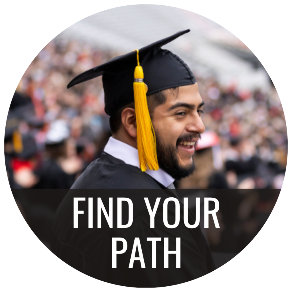 Click this button to go to the Find Your Path page.